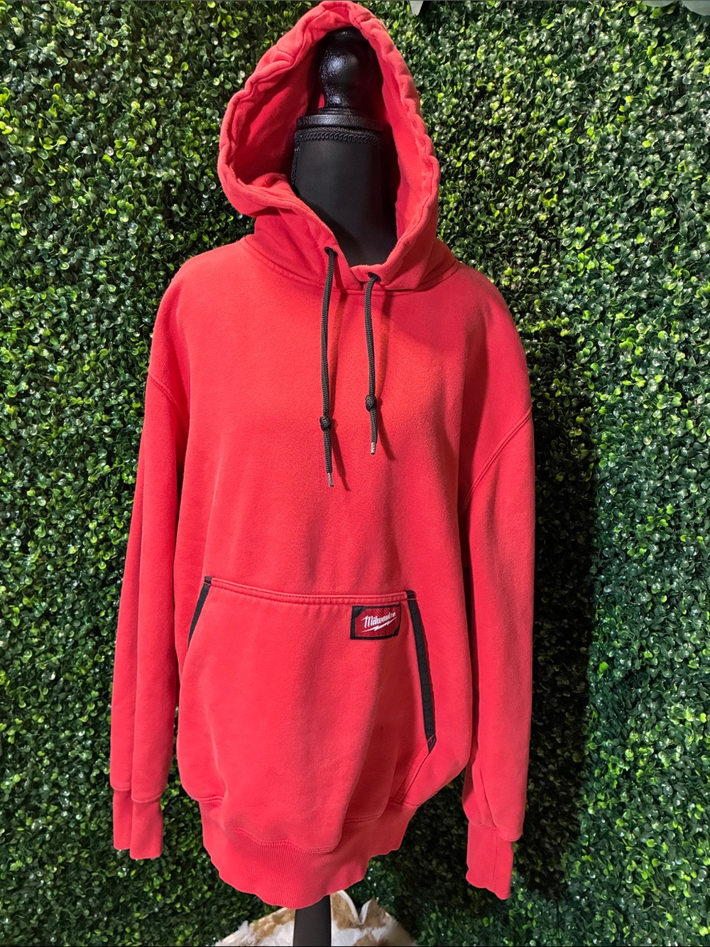Milwaukee Red Pullover Hoodie with Front Pocket